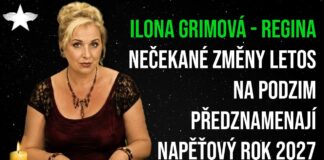 Ilona Grimová – Regina: Nečekané změny letos na podzim předznamenají napěťový rok 2027